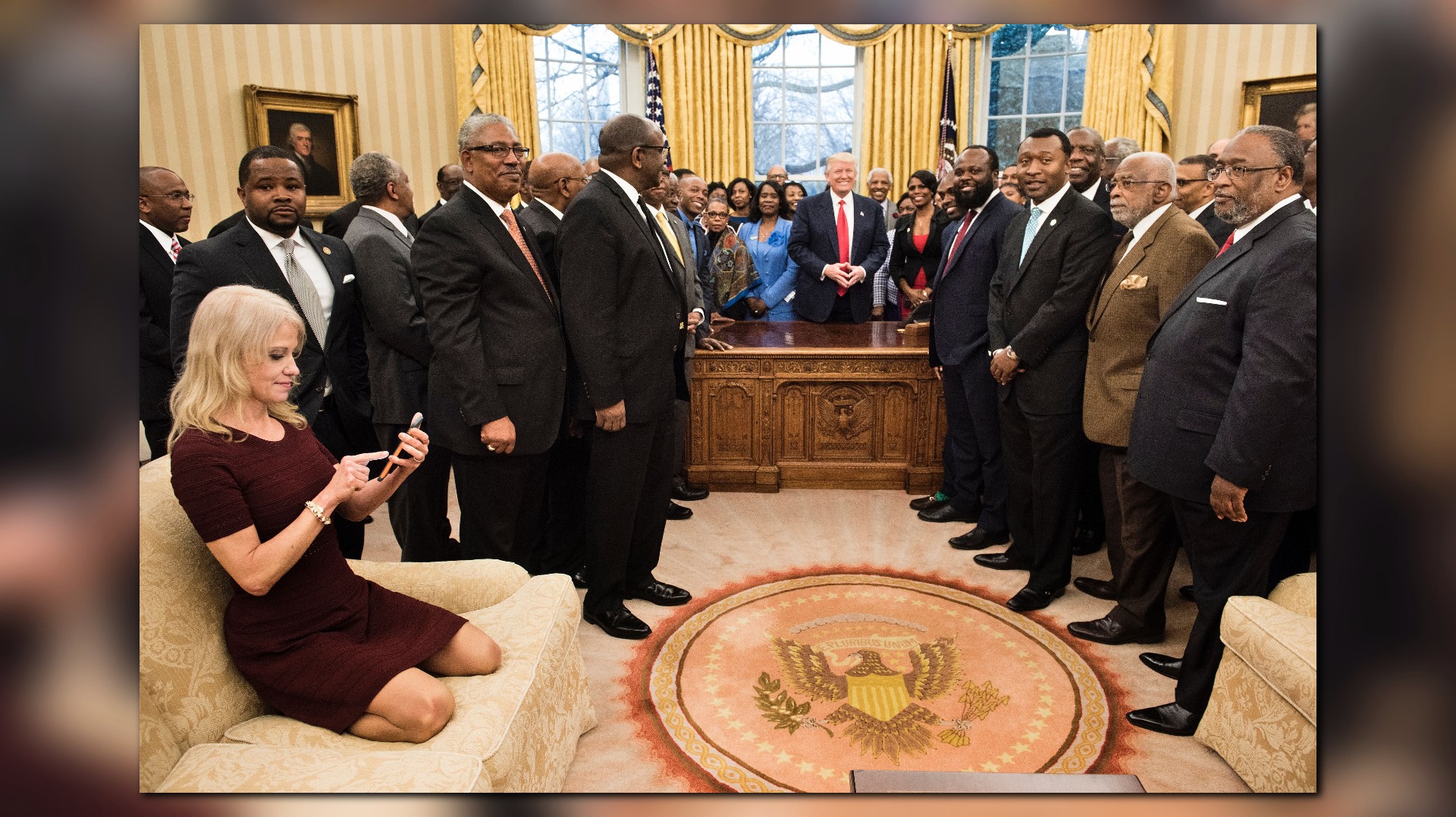 Kellyanne Conway Puts Feet On Oval Office Couch Twitter Freaks